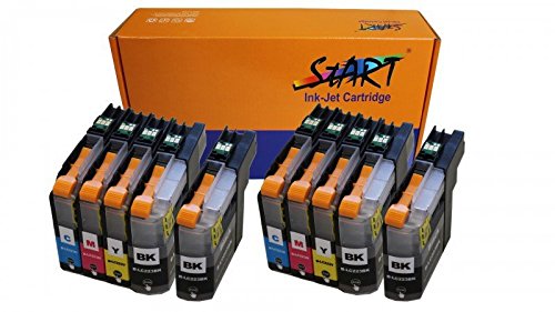10 XL Ersatz Chip Patronen kompatibel zu Brother LC-223 LC-225 LC-227 XL - Ab Firmware Version F (G/H/I/ etc.) - BK Schwarz, C Cyan, M Magenta, Y Gelb für Brother DCP-J4120DW, MFC-J4420DW, MFC-J4425DW, MFC-J4620DW, MFC-J4625DW, MFC-J5320DW, MFC-J5620DW, MFC-J5625DW, MFC-J5720DW