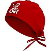 Tasarım Trend Şef Bonesi | Unisex Kırmızı Tek Beden Balık&ccedil;ı Stili Sağlık ve Profesyonel Chef Hat
