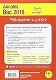 Image de Annales 2016 Philo T. L,Es, S