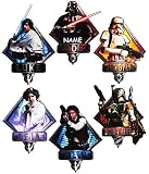 6 tlg. Set _ XL Wandtattoo / Sticker – “ Star Wars / Figuren “ – Wandsticker – Aufkleber für Kinderzimmer – selbstklebend + wiederverwendbar – Anakin Skywalker / Kinder & Erwachsene – Starwars / Clone – Trooper Han – Kinder – Wandaufkleber – Postersticker – Deko – Poster – Tattoo - 3