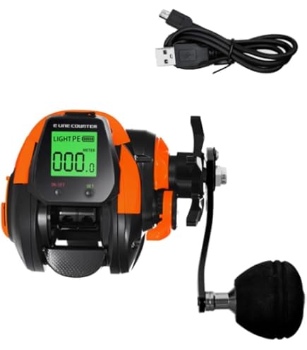 Mulinello Da Pesca Elettrico Con Display Digitale, Rotella Professionale A Goccia D'acqua Dolce E Salata, Sistema Frenante Magnetico - 7