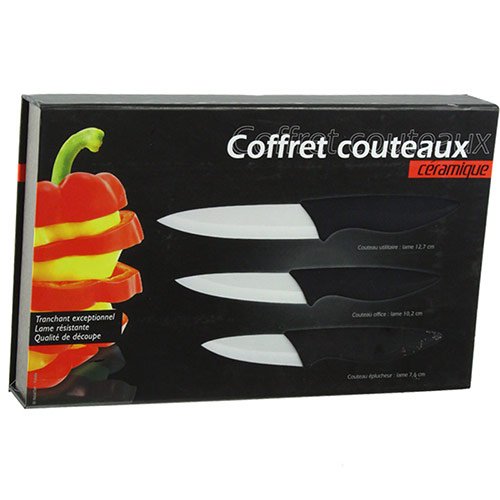 JJA 3-teiliges Keramikmesser-Set mit Schutzhülle - 2