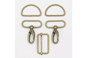 Slantastoffe Taschenzubehör Taschen Accessoires Set Metall Breite 40 mm (Bronze)
