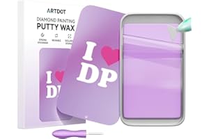 ARTDOT Diamond Painting Accesorios, 30 Ranuras Diamond Painting Kit Completo, Contenedores de Almacenamiento Con Para Pintura Diamante 5D, Joyas, Semillas, Anillo(Patrón de Mariposa)