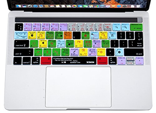 XSKN Ableton Live Cover silicone case cover for MacBook Pro with English A1706 A1707 Touch Bar