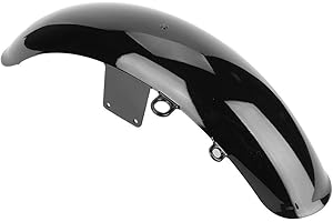 ‎QIILU Qiilu Motorrad Kotflügel vorne ABS Kunststoff Kotflügelabdeckung für Shadow VT600 VLX 600 (Schwarz)