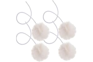 Toddmomy Hängendes Katzenspielzeug Mit Glocke Austauschbarer Spielball Für Katzenkratzbaum Interaktives Plüschspielzeug Zur Unterhaltung Und Bewegung 4 Stück