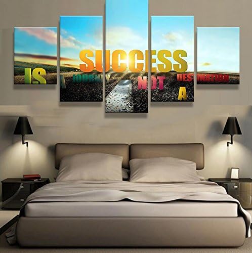 HD print 5pcs canvas art Inspirational Motivational Quote wall art painting home decor painting living room decor picture PT0768,medium,framed