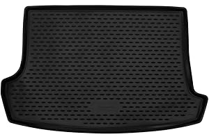 Element Tappetino Bagagliaio Premium Antiscivolo per VW T-ROC | Piano di Carico Superiore | 2017-2024 | 100% Adatto, Tappetino in Gomma per Bagagliaio, Protezione paraurti