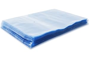 FATIYA Lot de 250 Petits Sacs Thermorétractables, 10 x 15 cm Film Thermorétractable en PVC Transparent pour Emballage, Cadeaux, Projets de Bricolage, Savons, Bougies, Bocaux, Bouteilles