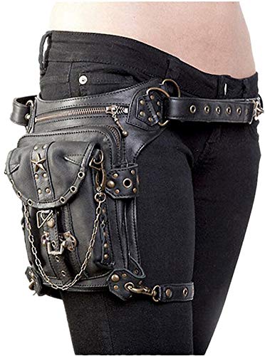 Preisvergleich Produktbild XUELIZHOU Damen Fashion Retro Schlung Punk Schulter Reisetaschen