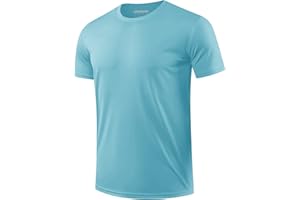EKLENTSON Men's T-Shirt Short Sleeve Quick Dry Athletic Sports Fishing Shirt UPF 50+ Sun Protection Rash Gard Swimming Tops Stretch