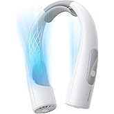 Warmco 10000mAh Taşınabilir Boyun Fanı - 360 &deg; Soğutmalı 4 Hızlı Şarj Edilebilir Kişisel Fan, Ofis/Spor Salonu/Seyahat i&ccedil;in 2