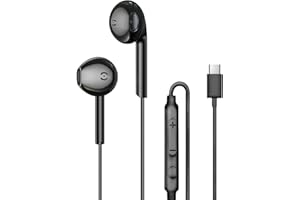 MAS CARNEY Cuffie Tipo c TH9, Auriculares con Filo USB c con Mic, cuffie Type c para iPad, Samsung Galaxy S25 S24 S23 A55 A53, Pixel, Xiaomi, Honor, OPPO, Vivo