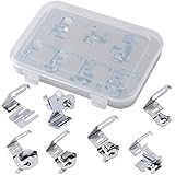 7pc. Hemmer/cartón juego de prensatelas para máquina de coser Janome hermanos Toyota Kits