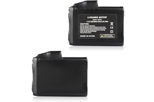 TOPHOMER 2 Baterías Recargables de Polímero de Litio, 7.4 V 3000 mAh Batería de Repuesto para Guantes Calefactados, Calcetines, Sombreros, Ropa Interior, Chaleco, Pasamontañas, Máscara de Esquí, Ropa