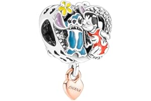 MITSOKU Charms Plata de Ley 925 Dibujos animados Elefante Ratón Pato Alce Árbol de Navidad Colgantes para Pulseras y Collares Joyas Regalos para Mujeres