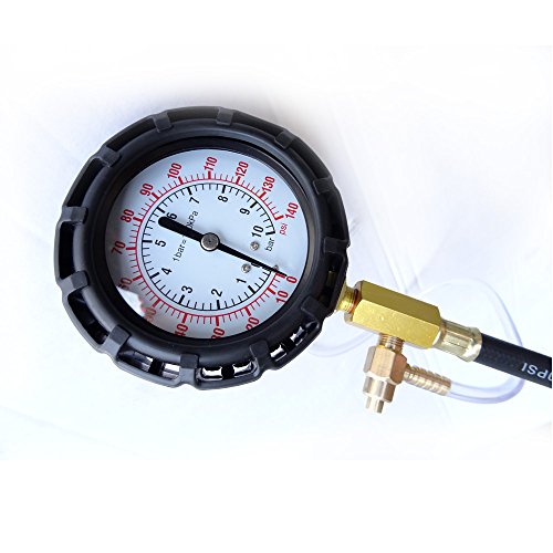 Benzindruck-Tester Set Einspritzanlage Benzindruck-Prüfer Set Druckprüfer Auto PKW Krafststoffdruckmesser - 2