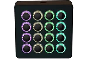 DJ TechTools Midi Fighter Spectra Premium Midi Controller for DJs (Powerful, Official Mappings, Adjustable LED Colour Rings, Precise Control, Midi Controller) - Black, Black, 15