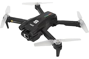 GOSHYDA Drone RC avec Lumière LED HD Double Caméra Zoom 50x Intelligent pour éviter Les Obstacles Quadrirotor Pliable avec Détection de gravité pour Adultes Enfants Débutants