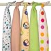 5 x Lovely Owls & Dots Super Soft High Quality Baby Flannel Muslin Squares, Large 80x70, 100% Organic Brushed Cotton Baby Flannelette. Ideal for Newborn - Baby Girl or Baby Boy. Cute Set by GMGold