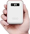 imuto Power Bank 10000mAh Pocket Size Portable Charger with LED Digital Display, Mini External Battery Pack for iPhone 11 Pro Max XR XS MAX X, iPad, Samsung S10+, Smart Phones, Tablets & More (White)