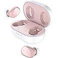 HTC Bluetooth Wireless Earbuds 2 Plus Touch Control Bluetooth 5.3 with USB-C Charging Case IPX4 Splashproof in-Ear Stereo Earbuds Bulit-in Microphones-Pink