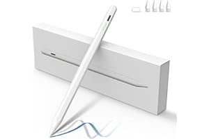 DEBBENY Stylet pour Apple iPad 2018-2025, Stylet Magnétique de Recharge Rapide avec Rejet de Paume, Compatible iPad 11/10/9/8/7/6,iPad Pro M4 13"/12,9''/11'', iPad Mini 7/6/5, iPad Air M2/5/4/3
