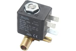 JIAYIN JYZ-4P Électrovanne à vapeur en laiton 3 mm N/C 2/2 voies AC 230 V G1/8" pour fer à vapeur d'eau et gaz