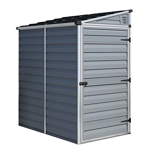 SkyLight Anlehn-Gartenschuppen 4×6, grau - 2