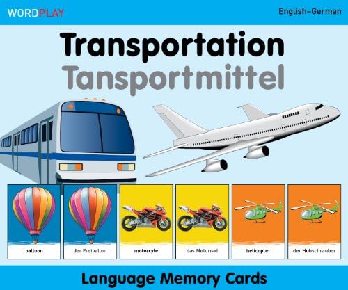 Language Memory Cards - Transportation - English-German (Wordplay)