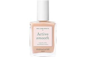 Manucurist Active Smooth 01 - Esmalte Uñas Tratamiento Reparador - Pintauñas Trasparente Velo Satinado Beige - Endurecedor Uñas - Fortalecedor Uñas - Endurecedor Uñas- Regalo Originales Para Mujer