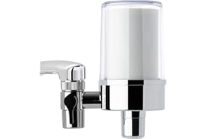 iSpring Faucet Water Filter DF2-CL for Kitchen, Bathroom, or RV Sink, 500 Gallons Long Life, Clear with Aerator