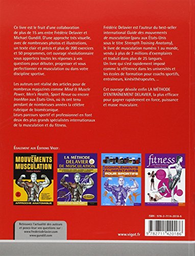 Livres Couvertures de La Methode Delavier De Musculation Chez Soi