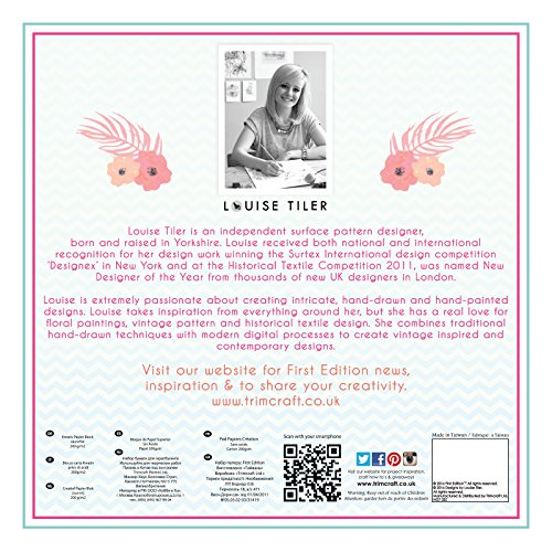 First Edition „Paradise Crush“ FSC Papier Pad, Papier, mehrfarbig, 12 x 12 Zoll - 2