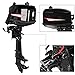 Produktbild begorey Bootsmotor 6 PS/4,4 KW Außenborder 2-takt 76cc schlauchboot Motor Benzin 6 HP Schiff Outboard Boot Motor aktualisiert mit 2 Konturen Wassergekühlt