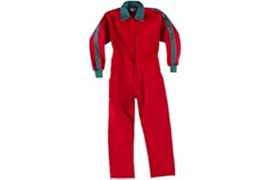 WORKTEAM Work Team Buzo de niño. Cuello Solapa a Juego con puños, Bolso de Pecho y Cremalleras de Nylon. NIÑO Rojo+Verde 8