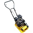 RocwooD Wacker Plate Compactor Compaction 14" 196cc Petrol Engine FREE Pad & Wheel Kit Storage Landscaping Construction Machinery Heavy Duty Asphalt Earth Sand Gravel