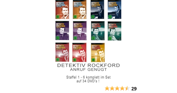Detektiv Rockford Anruf Genugt Die Komplette Serie Staffel 1 6 Im Set Deutsche Originalware 34 Dvds Amazon De Dvd Blu Ray