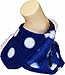 TOZIES Baby Toddler Soft Indoor Play Shoes / Slippers NON SLIP Designed to Stay on (12-18 months) BLUE DOTTY