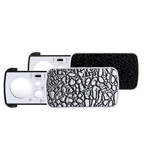 KKmoon 30X   60X   90X Lupa de Gran Aumento Port  til Multifuncional con 2 Luces LED 1 UV Luz Detecci  n de Dinero Herramienta de Aumento para Joyer  a