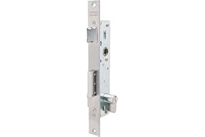 Tesa Assa Abloy 221028AI Cerradura Monopunto De Palanca Deslizante Para Perfiles Metálicos Inoxidable Entrada 20 mm 2210