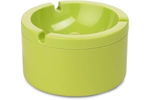 Rosti Mepal Cendrier avec couvercle anti-odeur 100% mélamine Vert Lime