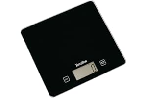 Terraillon Balance de Cuisine, Tare, Conversions Liquides, Ultra-Fine, Portée 5 kg, Classic Black, Noir