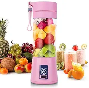 JAMUNESH ENTERPRISE 6 Blades USB Juicer Portable Blender Electric Vegetables Fruit Smoothie Squeezers Mixer for Home Travel Cup (Multicolor)