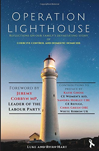 Book's Cover of Operation Lighthouse Reflections on our Familys Devastating Story of Coercive Control and Domestic Homicide