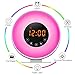 Price comparison product image Aipker Wake Up Light, Sunrise Alarm Clock with FM Radio Snooze Function 7 Colors LED Bedside Lamp Night Light Nature Sounds for Heavy Sleeper Children Kids