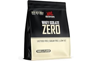 ‎XXL NUTRITION XXL Nutrition - Whey Isolate Zero - Laktosefreies Protein Pulver Isolat - 90% Eiweiss, Laktosefrei, Zuckerfrei - Vanilla - 1000 Gramm