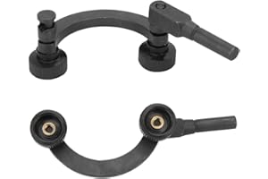 KUULEYN Supporto per indicatore del quadrante digitale, supporto per indicatore del quadrante di prova a combinazione semicircolare da 8 mm, indicatore del quadrante di connessione di prova per lavori di misu