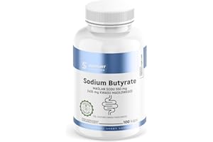 Butyrate de Sodium – 100 Gélules | Complément Alimentaire avec Acide Butyrique 79%, Formule Simple et Naturelle, Haute Qualité – Insport Nutrition